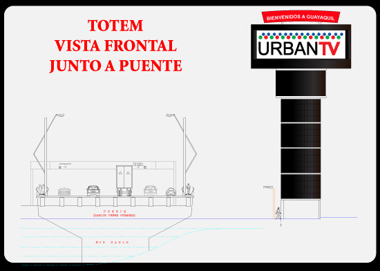 totem en puente